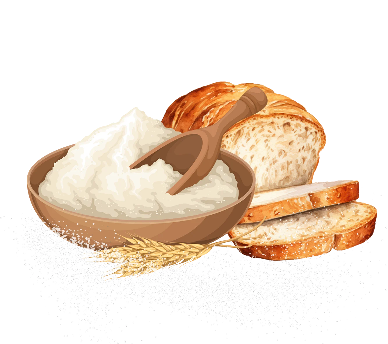bread and flour